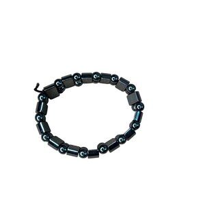 Hematite Magnetic Therapy Beaded Stretch Bracelet For Men & Women